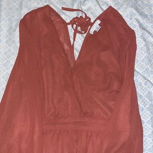 CUTE ORANGE SHORT ROMPER SIZE SMALL